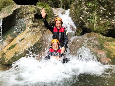 Canyoning rio nero mmove lake garda gardasee slide