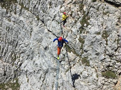 via ferrata delle aquile klettersteig lago di garda gardasee lake garda paganella