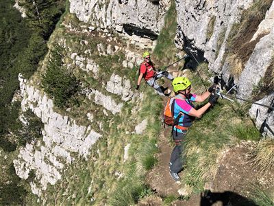 via ferrata delle aquile klettersteig lago di garda gardasee lake garda paganella