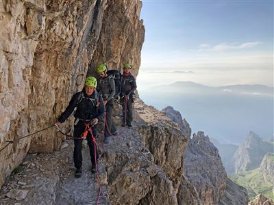 Via delle bocchette klettersteig dolomiti mmove lago di garda gardasse lake garda